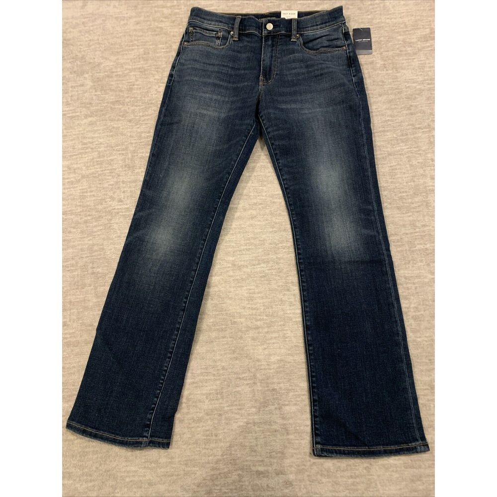 Lucky Brand Jeans Mens 29x32 Blue‎ Easy Rider Bootcut Coolmax Dark Wash NWT